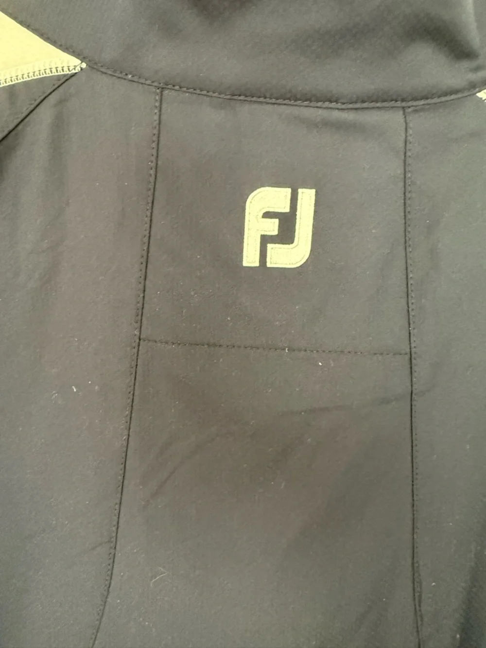 Footjoy Mens Navy and Light Gray Half-Zip Windbreaker- size XXL